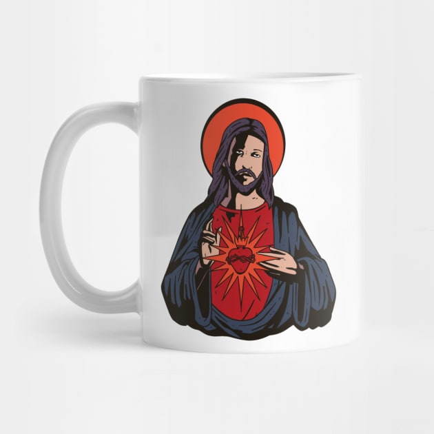 Jesus Heart   P R t shirt by LindenDesigns